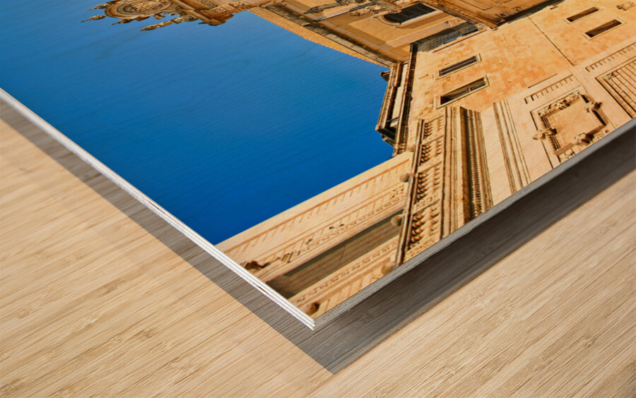 Apulia Puglia Salento Italy. Lecce. Cathedral Maria Santissima Assunta and Saint Orontius Wood print