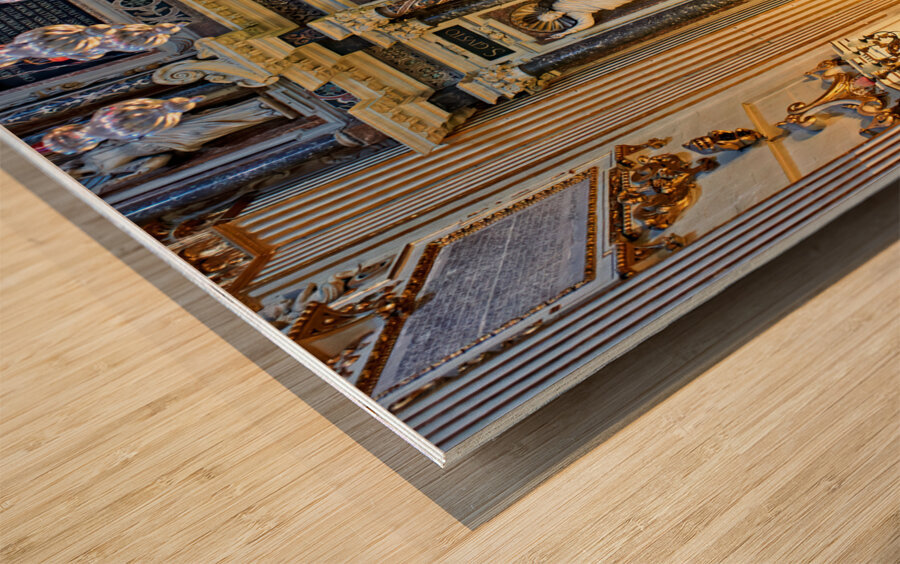 Apulia Puglia Salento Italy. Lecce. Cathedral Maria Santissima Assunta and Saint Orontius Wood print