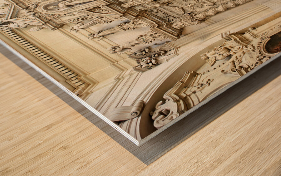 Apulia Puglia Salento Italy. Lecce. Santa Irene church Wood print