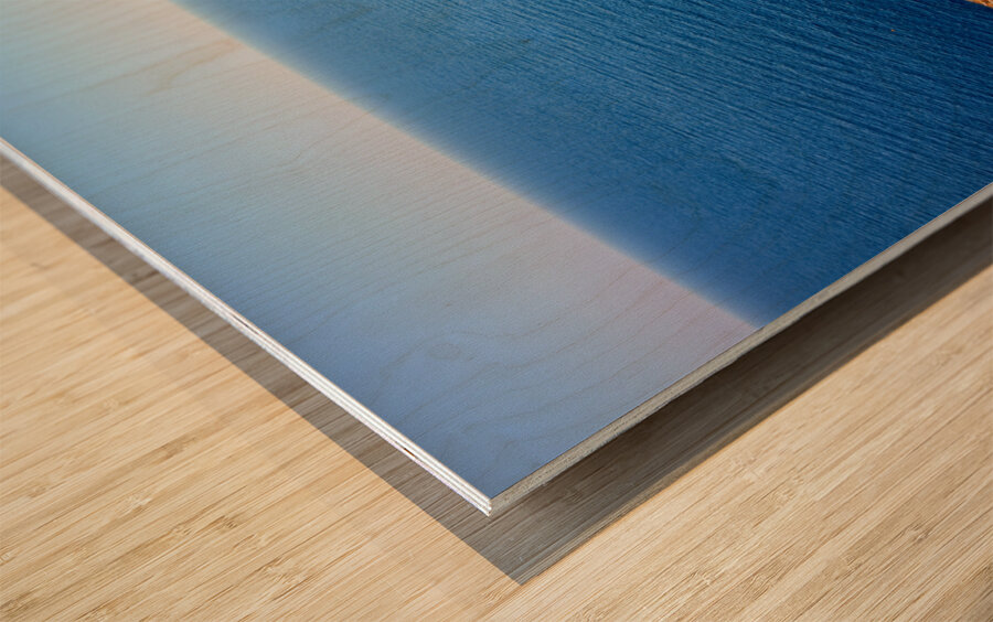 Apulia Puglia Italy. The lighthouse at Cape Palascia Capo dOtranto. The easternmost point of Italy Wood print