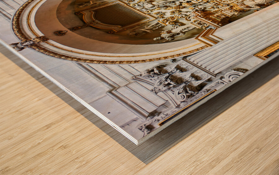 Apulia Puglia Salento Italy. Lecce. Santa Chiara church Wood print