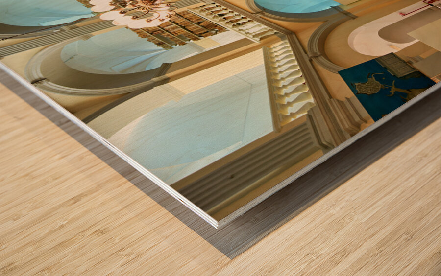 Salento. Apulia Puglia Italy. Gallipoli. Civic Museum Emanuele Barba Wood print