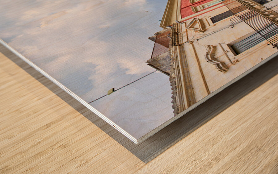 Salento. Apulia Puglia Italy. Nardò. Salandra square Wood print