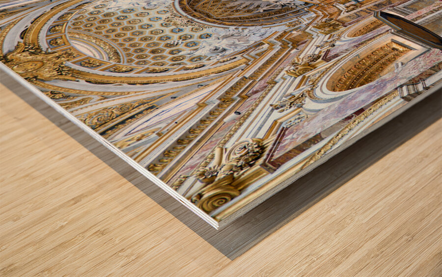 Rome Lazio Italy. The Church of St. Louis of the French is a Roman Catholic church Wood print