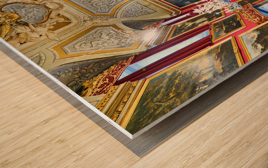 Rome Lazio Italy. The Doria Pamphilj Gallery is a large art collection housed in the Palazzo Doria Pamphilj. Salone del Pussino Wood print