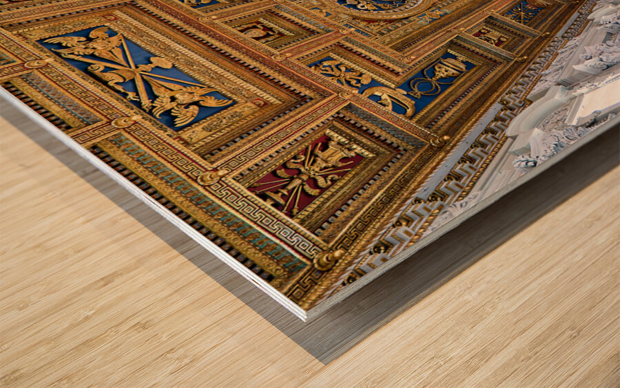 Rome Lazio Italy. The Archbasilica Cathedral of the Most Holy Savior and of Saints John the Baptist and John the Evangelist in the Lateran is a Catholic cathedral church and serves as the seat of the bishop of Rome the pope Wood print