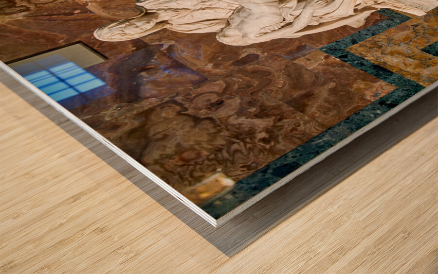 Rome Lazio Italy. Saint Peters Basilica in Saint Peters Square. The Pietà by Michelangelo Wood print