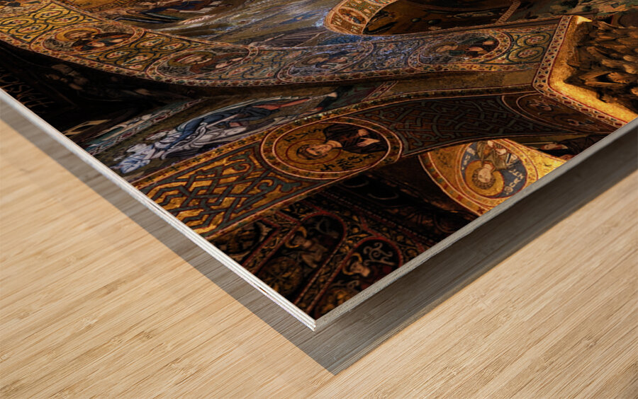 Palermo Sicily Italy. Cappella Palatina inside Palazzo dei Normanni Wood print