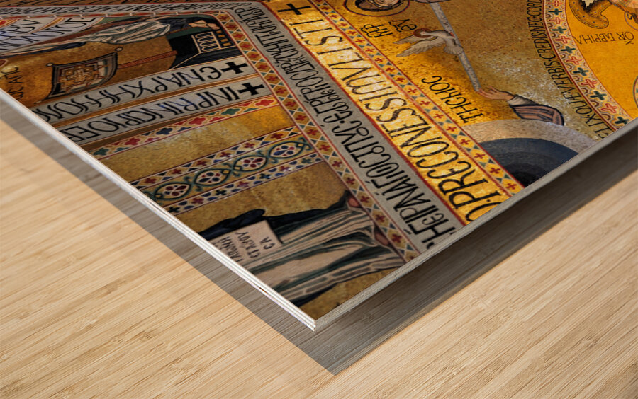 Palermo Sicily Italy. Cappella Palatina inside Palazzo dei Normanni Wood print