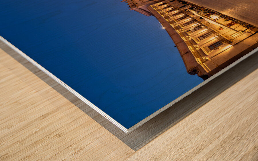 Syracuse Sicily Italy. The Cathedral of Syracuse in Ortygia Island Wood print