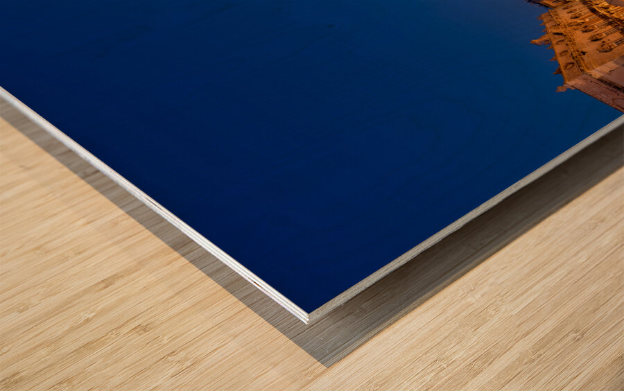 Syracuse Sicily Italy. The Cathedral of Syracuse in Ortygia Island Wood print