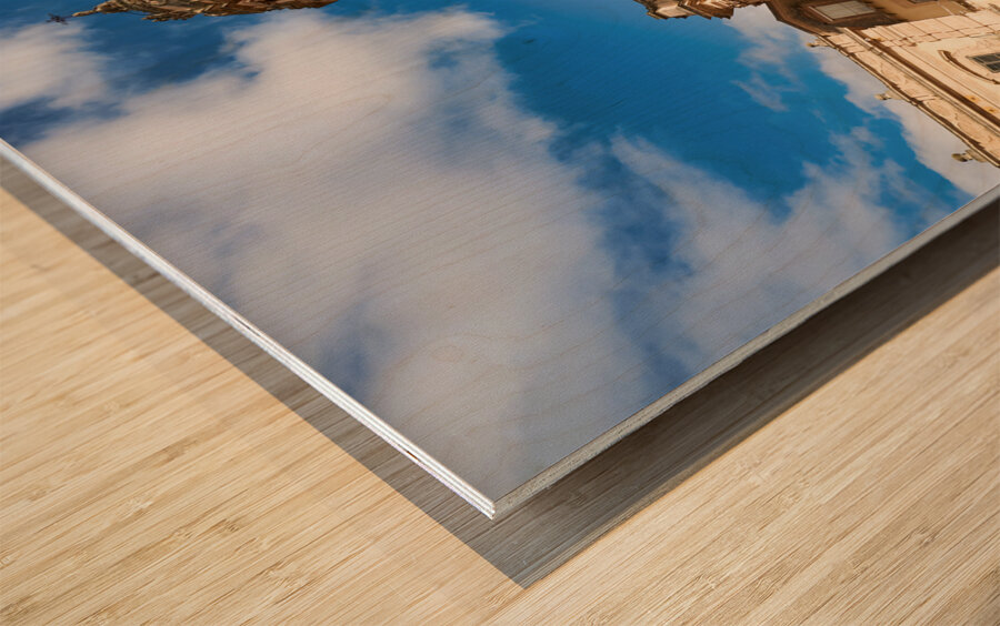 Duomo of San Giorgio Cathedral in Modica Sicily Italy Wood print