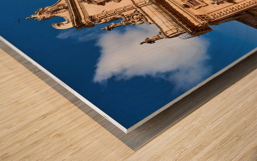 Chiesa di San Pietro Church. Modica Sicily Italy Wood print