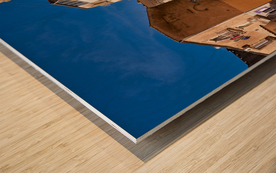 The famous ceramics in the streets of Caltagirone. Sicily Italy Wood print