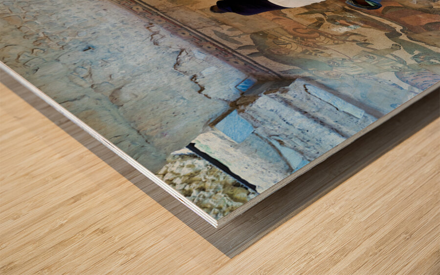 Mosaics at Villa Romana del Casale Roman Villa in Piazza Armerina Sicily Italy Wood print