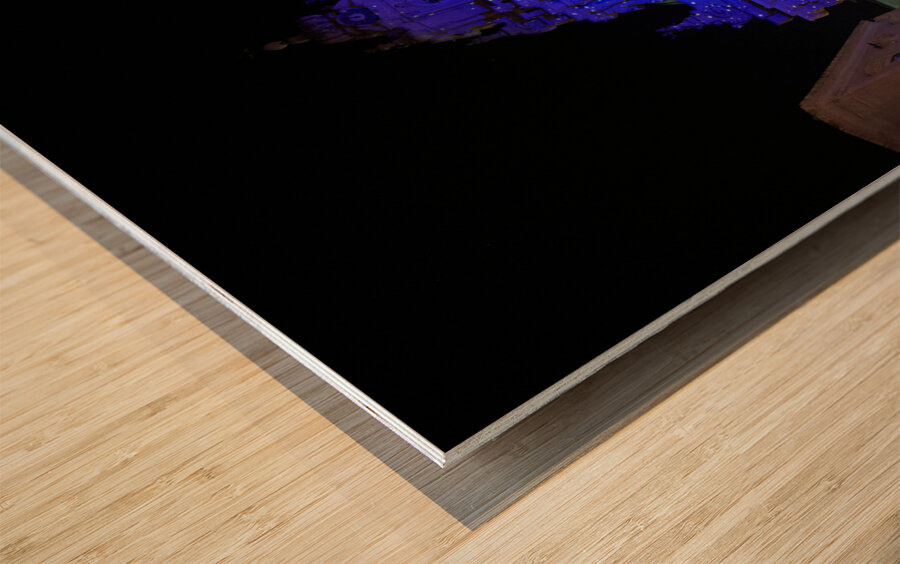 Duomo of San Giorgio Dome of St. George Cathedral in Modica Sicily Italy San Giorgio Cathedral of Ragusa Ibla and Duomo Square. Sicily Italy Wood print