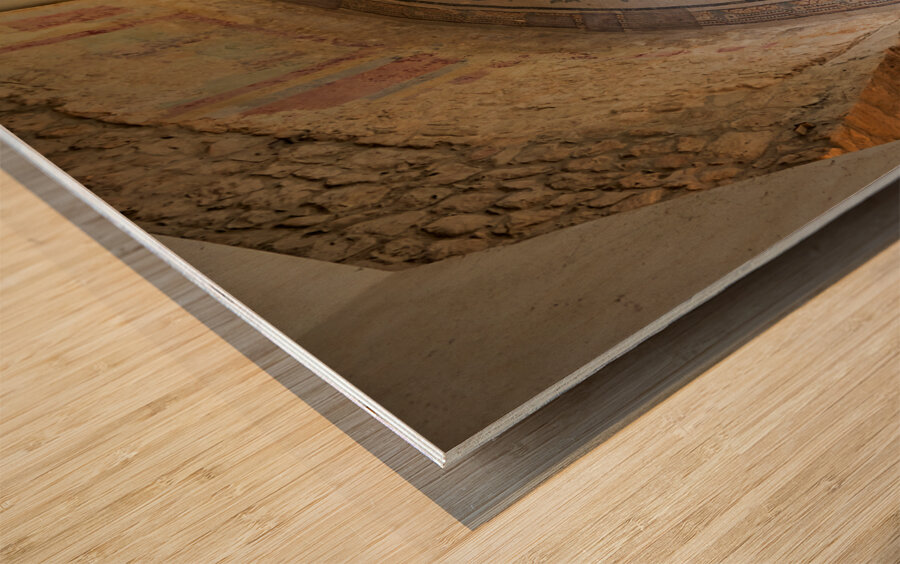 Mosaics at Villa Romana del Casale Roman Villa in Piazza Armerina Sicily Italy Wood print