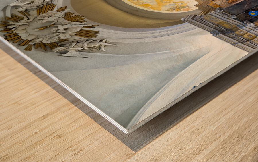 Città della Pieve Umbria Italy. The Cathedral of San Gervasio e Protasio Wood print