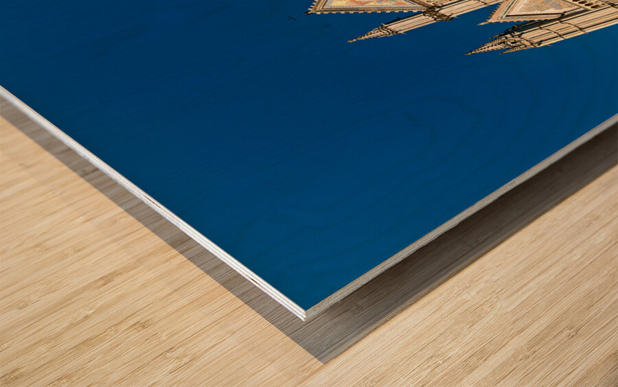 Orvieto Umbria Italy. The facade of the Cathedral Wood print