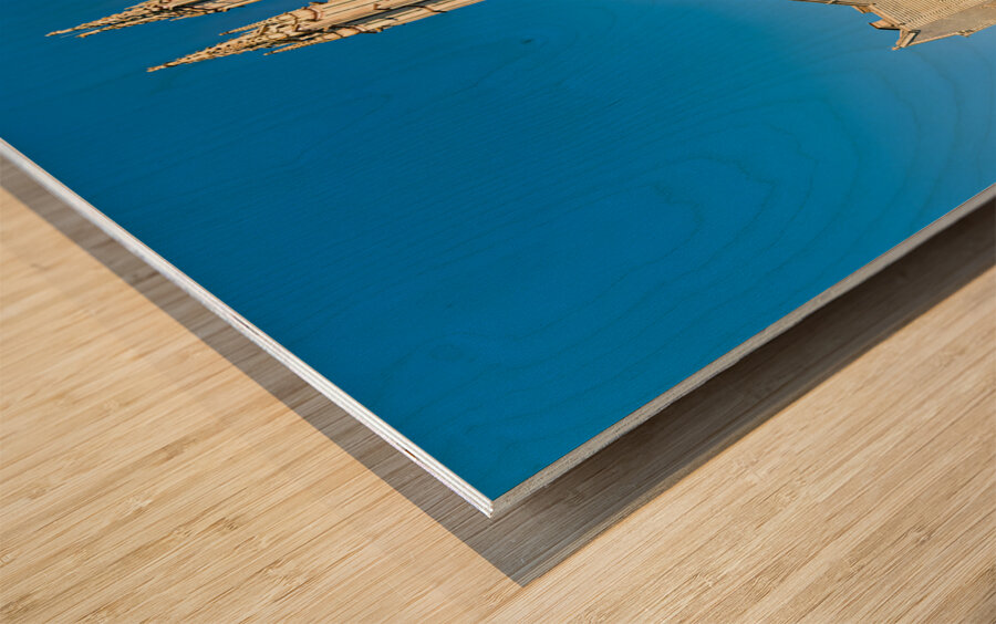 Orvieto Umbria Italy. The facade of the Cathedral Wood print