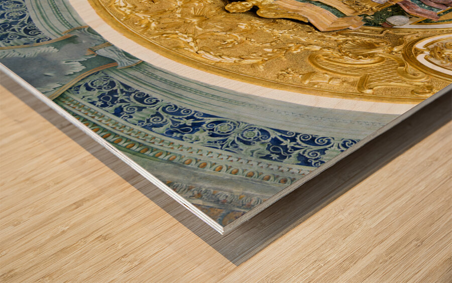 Orvieto Umbria Italy. The chapel of the Madonna di San Brizio frescoed by Fra Angelico and Benozzo Gozzoli Wood print