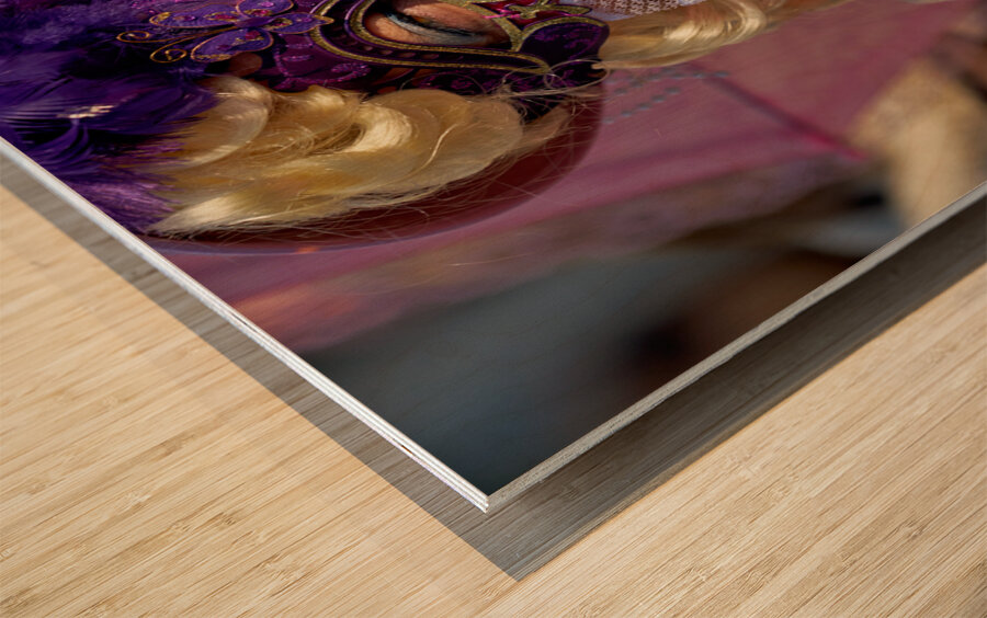 Venice Italy. The Carnival Wood print