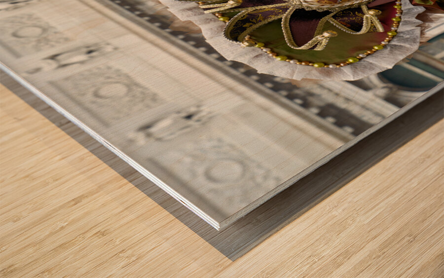Venice Italy. The Carnival Wood print