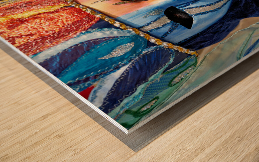 Venice Italy. The Carnival Wood print