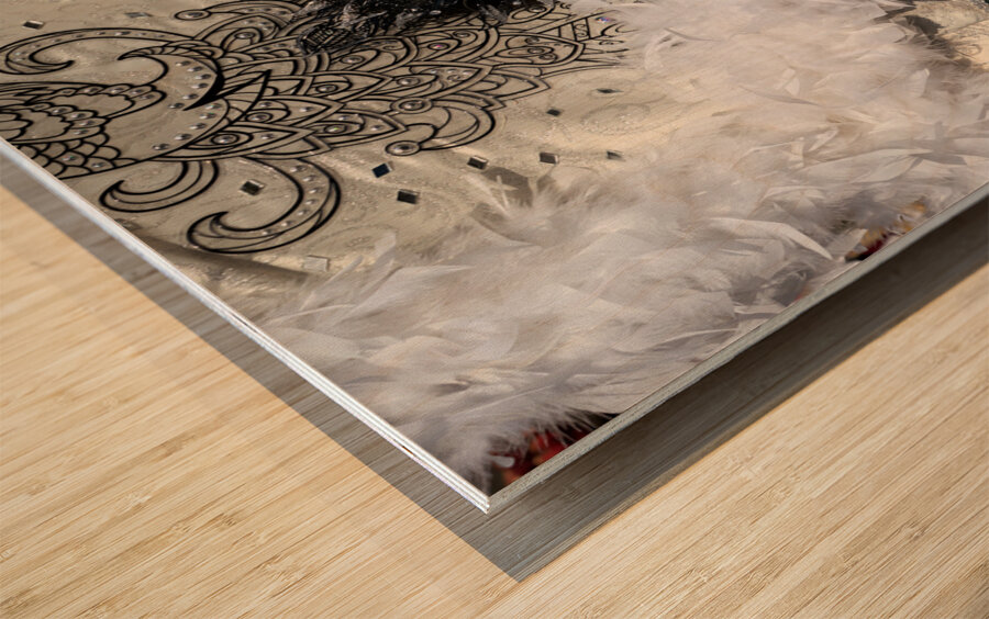 Venice Italy. The Carnival Wood print