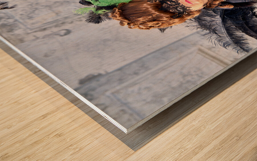 Venice Italy. The Carnival Wood print