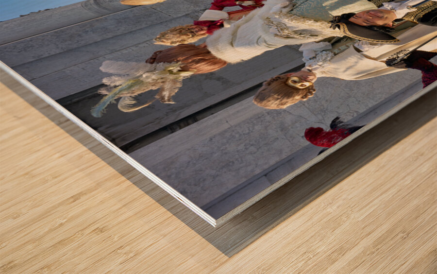 Venice Italy. The Carnival Wood print