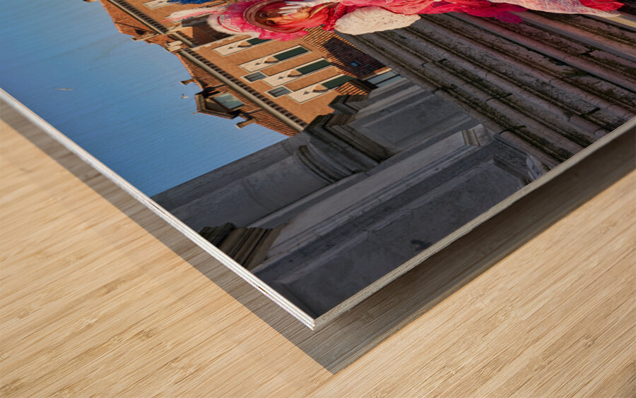 Venice Italy. The Carnival Wood print