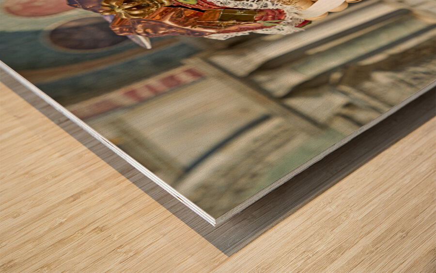 Venice Italy. The Carnival Wood print