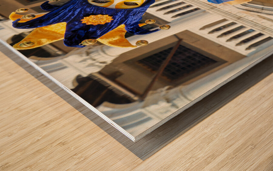 Venice Italy. The Carnival Wood print