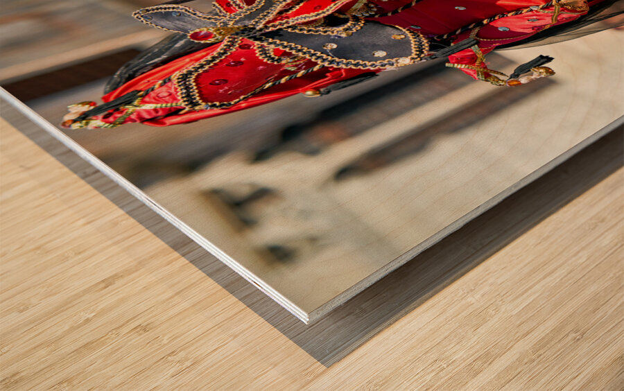 Venice Italy. The Carnival Wood print