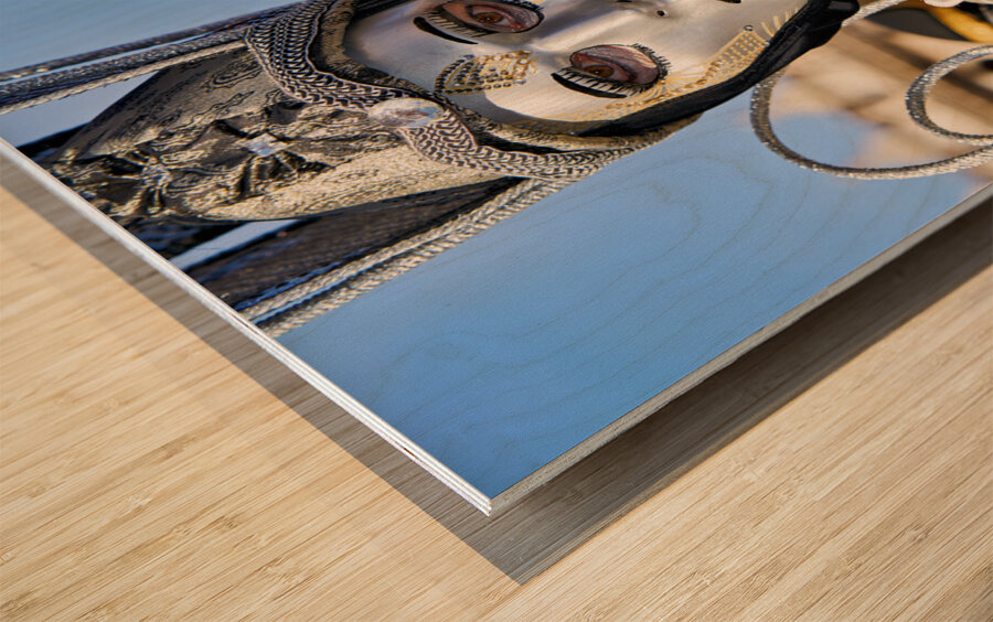 Venice Italy. The Carnival Wood print