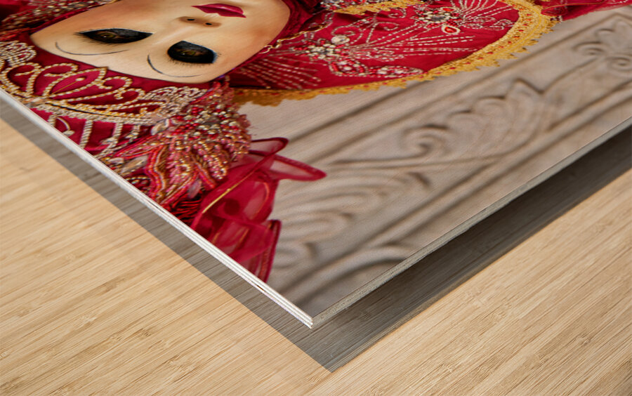 Venice Italy. The Carnival Wood print