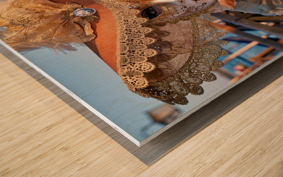 Venice Italy. The Carnival Wood print