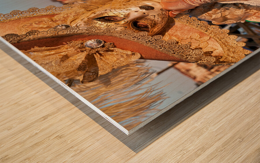 Venice Italy. The Carnival Wood print