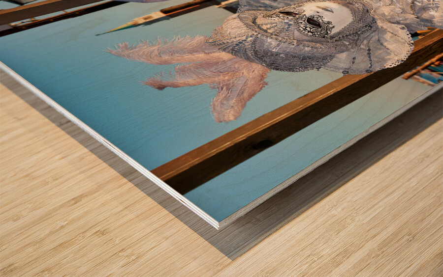 Venice Italy. The Carnival Wood print