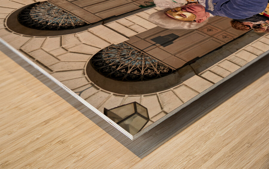 Venice Italy. The Carnival Wood print