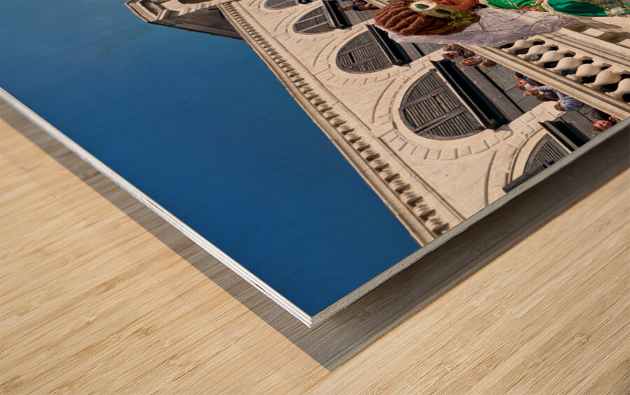 Venice Italy. The Carnival Wood print