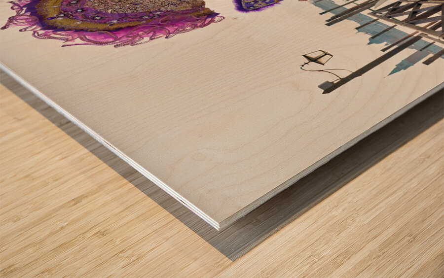 Venice Italy. The Carnival Wood print