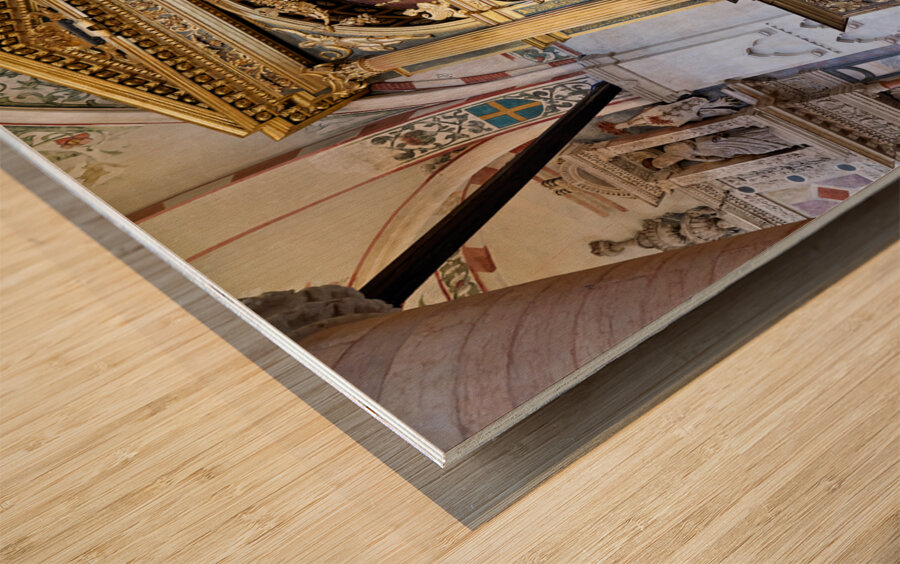 Verona Veneto Italy. The organ of the Basilica of Saint Anastasia Wood print