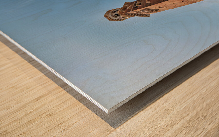 Verona Veneto Italy. Torre dei Lamberti Impression sur bois