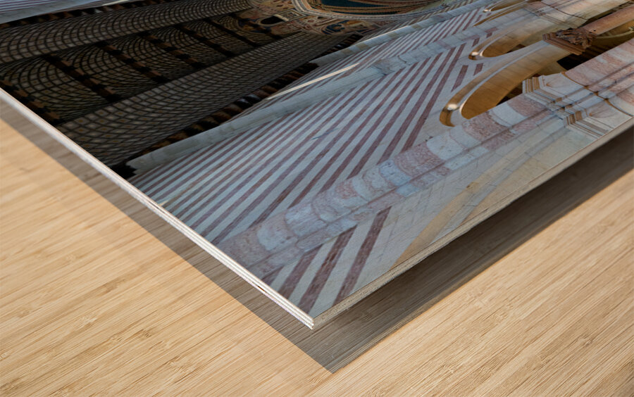 Verona Veneto Italy. The Basilica of San Zeno Wood print