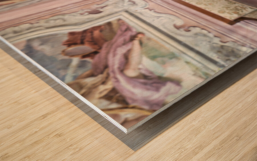 Vicenza Veneto Italy. The interiors of the Villa Valmarana ai Nani frescoed  by Giambattista and Giandomenico Tiepolo Wood print