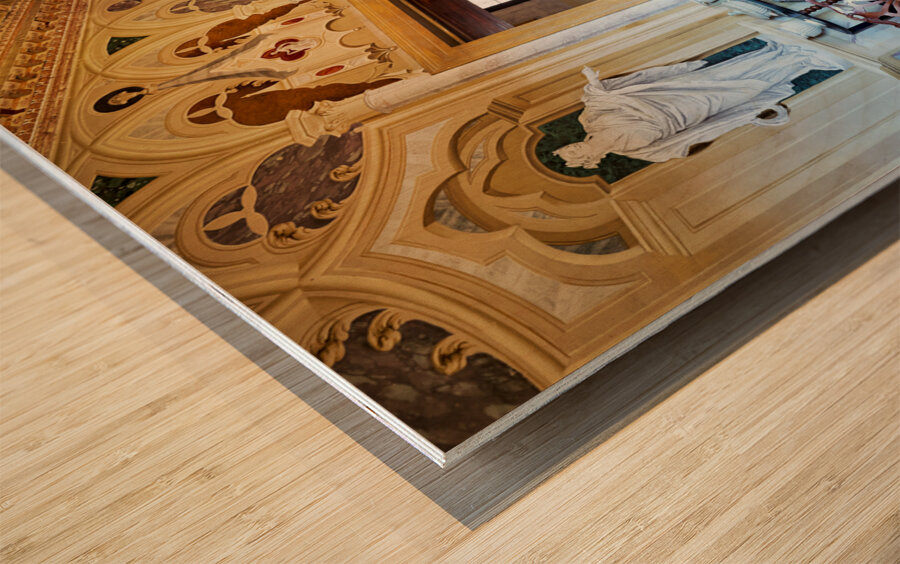 Vicenza Veneto Italy. The interiors of the Villa Valmarana ai Nani frescoed  by Giambattista and Giandomenico Tiepolo Wood print