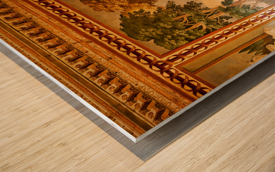 Vicenza Veneto Italy. The interiors of the Villa Valmarana ai Nani frescoed  by Giambattista and Giandomenico Tiepolo Wood print