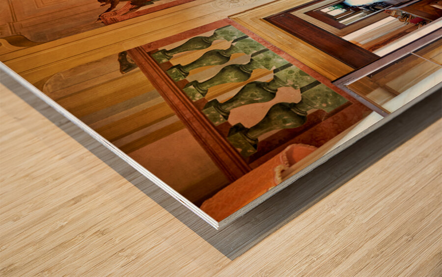 Vicenza Veneto Italy. The interiors of the Villa Valmarana ai Nani frescoed  by Giambattista and Giandomenico Tiepolo Wood print